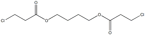 BUTANE-1,4-DIYLBIS(3-CHLOROPROPANOATE) 结构式