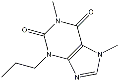 1,7-DIMETHYL-3-PROPYLXANTHINE 结构式