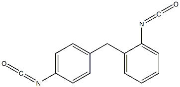 2,4'-DIISOCYANATODIPHENYLMETHANE 结构式