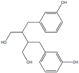 2,3-BIS(3-HYDROXYDENZYL)BUTANE-1,4-DIOL 结构式