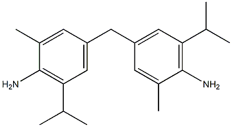 4,4'-METHYLENEBIS(2-METHYL-6-ISOPROPYLANILINE) 结构式