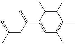 1-(2',3'4'5'-TETRAMETHYLPHENYL)BUTANE-1,3-DIONE 结构式