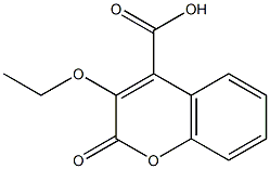 ETHOXYCOUMARIN-4-CARBOXYLICACID 结构式