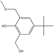 2-METHOXYMETHYL-6-METHYLOL-PARA-TERT-BUTYLPHENOL 结构式