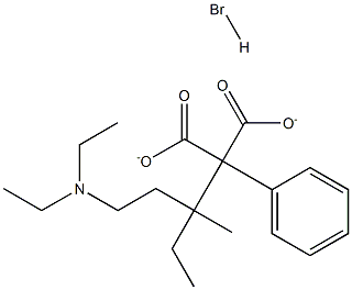 ETHYL2-DIETHYLAMINOETHYL-2-PHENYL-2-ETHYLMALONATEHYDROBROMIDE 结构式