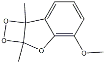 2A,7B-DIHYDRO-4-METHOXY-2A,7B-DIMETHYL-1,2-DIOXETO(3,4-B)BENZOFURAN 结构式