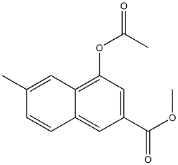 METHYL7-METHYL-1-ACETOXY-3-NAPHTHOATE 结构式