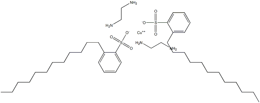 COPPERBIS(ETHYLENEDIAMINE)BIS(DODECYLBENZENESULPHONATE) 结构式