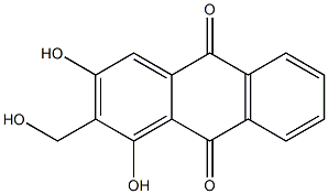 1,3-DIHYDROXY-2-HYDROXYMETHYL-9,10-ANTHRAQUINONE 结构式