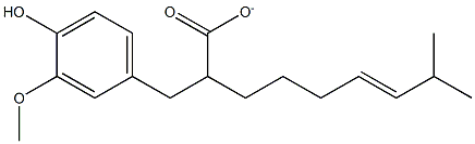 4-HYDROXY-3-METHOXYBENZYL(E)-8-METHYL-6-NONENOATE 结构式