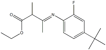 ETHYL3-(4-TERT-BUTYL-2-FLUOROPHENYLIMINO)-2-METHYLBUTANOATE 结构式