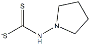 1-PYRROLIDINEDITHIOCARBAMATE 结构式