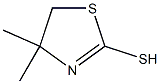 4,4-DIMETHYL-2-MERCAPTOTHIAZOLINE 结构式