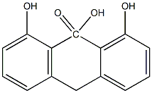 1,8,9-TRIHYDROXYANTHRONE 结构式