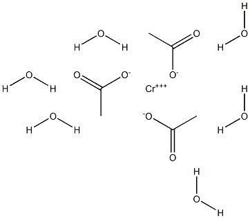 ACETICACID,CHROMIUM(III)SALT,HEXAHYDRATE 结构式