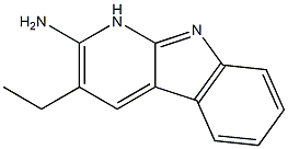 PYRIDO(2,3-B)INDOLE,2-AMINO-3-ETHYL- 结构式