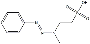 1-PHENYL-3-METHYL-3-(2-SULFOETHYL)TRIAZENE 结构式