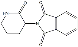 3-(1,3-DIHYDRO-1,3-DIOXO-ISOINDOL-2-YL)-2-OXOPIPERIDINE 结构式