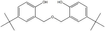 4-TERT-BUTYL-2-(5-TERT-BUTYL-2-HYDROXY-BENZYLOXYMETHYL)-PHENOL 结构式