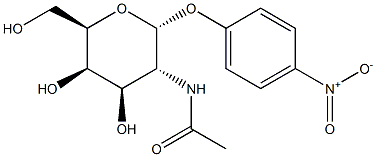 4-Nitrophenyl 2-acetamido-2-deoxy-a-D-galactopyranoside 结构式
