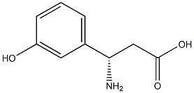 (S)-3-Amino-3-(3-hydroxy-phenyl)-propanoic acid 结构式