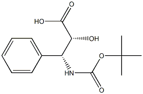 N-Boc-(2R,3R)-3-Amino-2-hydroxy-3-phenyl-propanoic acid 结构式