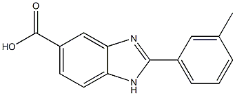 2-m-Tolyl-1H-benzimidazole-5-carboxylic acid 结构式