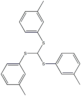 tris(m-tolylthio)methane 结构式