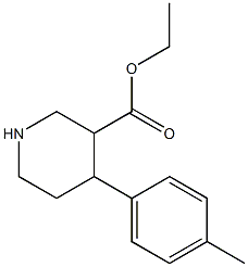 4-p-Tolyl-piperidine-3-carboxylic acid ethyl ester 结构式