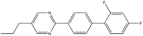 2-(2',4'-Difluorobiphenyl-4-yl)-5- propylpyrimidine 结构式