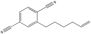 2-hex-5-enylterephthalonitrile 结构式