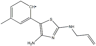 (2-Allylamino-4-amino-thiazol-5-yl)-p-tolyl- 结构式