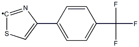 [4-(4-Trifluoromethyl-phenyl)-thiazol-2-yl]- 结构式