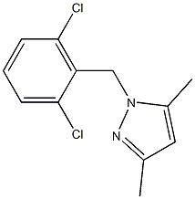 1-(2,6-Dichloro-benzyl)-3,5-dimethyl-1H-pyrazol- 结构式