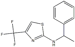 2-(1-Phenyl-ethylamino)-4-trifluoromethyl-thiazole 结构式