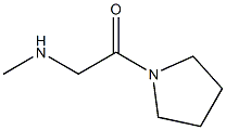 2-Methylamino-1-pyrrolidin-1-yl-ethanone 结构式