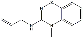 3-(Allylamino)-4-methyl-4H-1,2,4-benzothiadiazin- 结构式