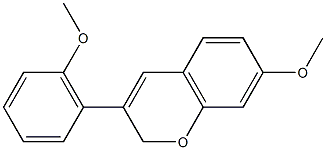 4-Methoxy-5-(7-methoxy-2H-chromen-3-yl)-benzene- 结构式