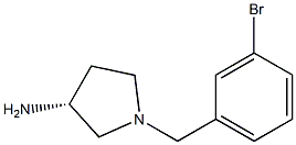 (3R)-1-(3-bromobenzyl)pyrrolidin-3-amine 结构式