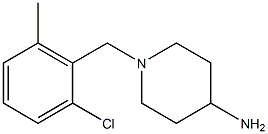 1-(2-chloro-6-methylbenzyl)piperidin-4-amine 结构式