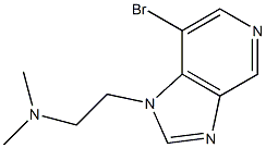 2-(7-bromo-1H-imidazo[4,5-c]pyridin-1-yl)-N,N-dimethylethanamine 结构式