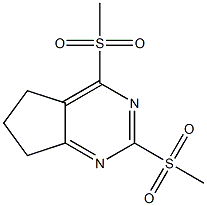 2,4-bis(methylsulfonyl)-6,7-dihydro-5H-cyclopenta[d]pyrimidine 结构式