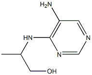 2-[(5-aminopyrimidin-4-yl)amino]propan-1-ol 结构式