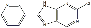 2-chloro-8-pyridin-3-yl-9H-purine 结构式