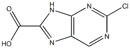 2-chloro-9H-purine-8-carboxylic acid 结构式