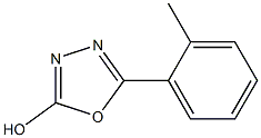 5-(2-methylphenyl)-1,3,4-oxadiazol-2-ol 结构式