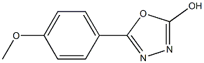 5-(4-methoxyphenyl)-1,3,4-oxadiazol-2-ol 结构式