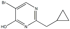 5-bromo-2-(cyclopropylmethyl)pyrimidin-4-ol 结构式