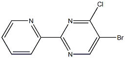 5-bromo-4-chloro-2-pyridin-2-ylpyrimidine 结构式