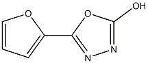 5-furan-2-yl-1,3,4-oxadiazol-2-ol 结构式